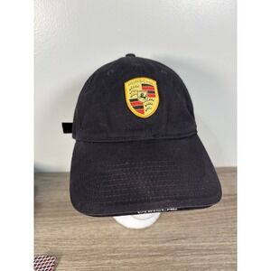 Original Porsche Black Baseball Cap with Porsche Crest Logo WAP0800050C